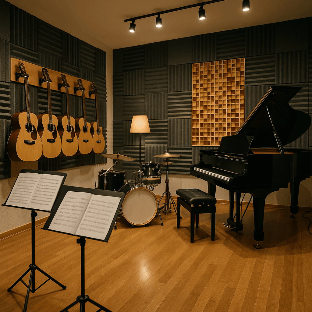 Music School startup costs illustration — typical equipment and setup